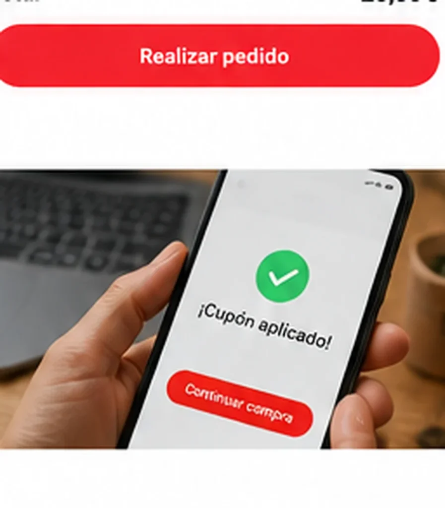 Descuento aplicado en el carrito de compra